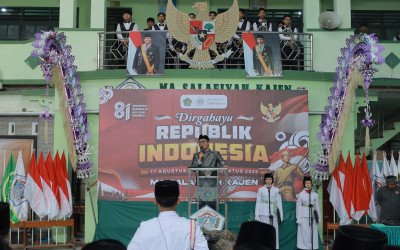 MA Salafiyah Kajen Pati Gelar Upacara HUT ke-81 Kemerdekaan RI